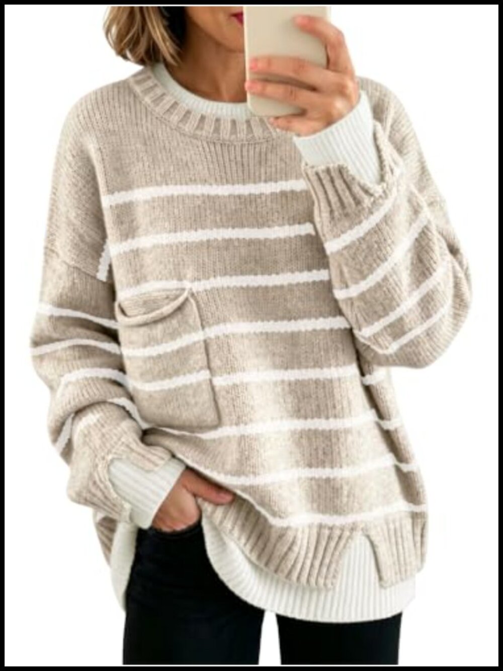 Women's Oversized Chunky Pullover Sweater Wool Blend